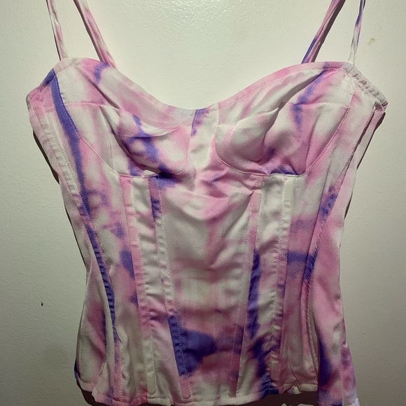 Pretty Little Thing  tie dye corset top - Picture 3 of 3